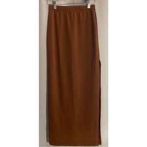 F21 Brown Maxi Skirt